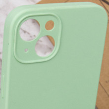 Чехол Silicone Case Full Camera Protective (AA) NO LOGO для Apple iPhone 13 (6.1") – Зеленый