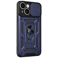 Чехол Ummi Camshield Serge Ring для Apple iPhone 13 (6.1") – Синий