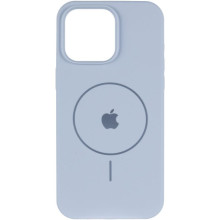 Чохол Silicone Case Full Protective (AA) V2 with MagSafe для Apple iPhone 13 (6.1") – Блакитний