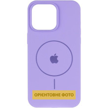 Чохол Silicone Case Full Protective (AA) V2 with MagSafe для Apple iPhone 13 (6.1") – Бузковий