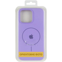 Чохол Silicone Case Full Protective (AA) V2 with MagSafe для Apple iPhone 13 (6.1") – Бузковий
