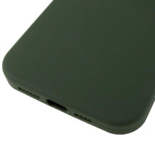 Чохол Silicone Case (AA) Logo with MagSafe для Apple iPhone 13 (6.1") – Зелений