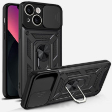 Чехол Ummi Camshield Serge Ring для Apple iPhone 13 (6.1") – Черный