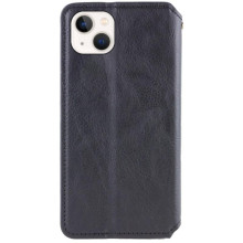 Кожаный чехол-книжка GETMAN Cubic (PU) для Apple iPhone 13 (6.1") – Черный