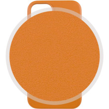 Кожаный чехол Leather Case (AAA) with MagSafe and Animation для Apple iPhone 13 (6.1") – Горчичный