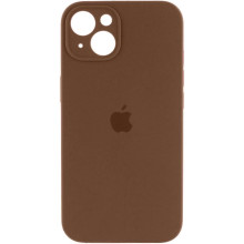 Чехол Silicone Case Full Camera Protective (AA) для Apple iPhone 13 (6.1") (Коричневый)