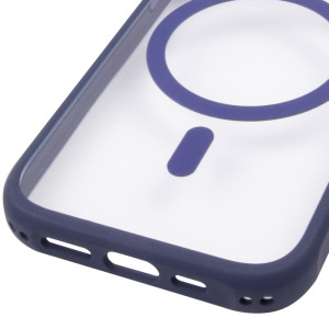 Чехол TPU+PC GETMAN Moon Clear with MagSafe для Apple iPhone 13 (6.1")