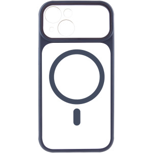 Чохол TPU+PC GETMAN Moon Clear with MagSafe для Apple iPhone 13 (6.1") – Blue