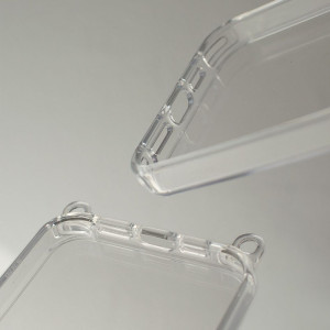 Чохол TPU Transparent with Straps для Apple iPhone 13 / 14 (6.1") – Помаранчевий