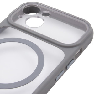 Чохол TPU+PC GETMAN Moon Clear with MagSafe для Apple iPhone 13 (6.1") – Сірий