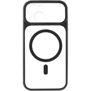 Чохол TPU+PC GETMAN Moon Clear with MagSafe для Apple iPhone 13 (6.1") – Чорний