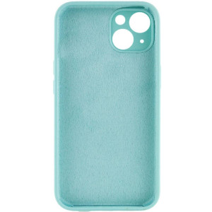 Чохол Silk Full Camera Protective (AA) NO LOGO для Apple iPhone 13 (6.1") – Бірюзовий