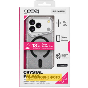 Чохол TPU+PC Gear4 Crystal Palace Shine with Magnetic Fit для Apple iPhone 13 / 14 (6.1") – Чорний