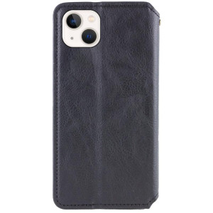 Шкіряний чохол-книжка GETMAN Cubic (PU) для Apple iPhone 13 / 14 (6.1") – Чорний