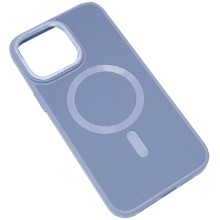 Шкіряний чохол Bonbon Leather Metal Style with MagSafe для Apple iPhone 13 (6.1") – Блакитний