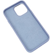Кожаный чехол Bonbon Leather Metal Style with MagSafe для Apple iPhone 13 (6.1") – Голубой
