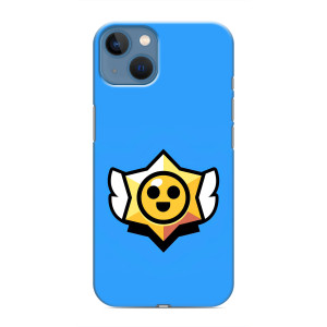 Бампер (ТПУ) с принтом Brawl Stars на Айфон 13 (Значок)