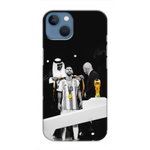 Чехлы для iPhone 13 (Leo чемпион) (AlphaPrint) (Месси в накидке)