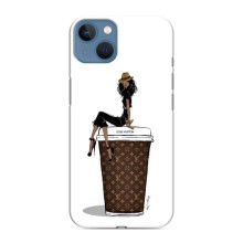 Чехлы Луи Витон для iPhone 13 (AlphaPrint - LOUIS VUITTON) (кофе LOUIS VUITTON)