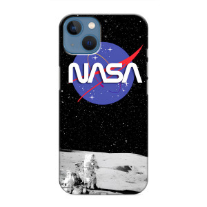 Силиконовый бампер с принтом "Наса" на iPhone 13 – Nasa на луне