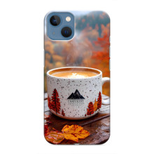 Чехол с уникальным дизайном «Осень с кофе» для iPhone 13 – Кофе на природе