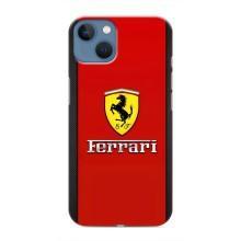 Силіконовий бампер з картинкою машини на iPhone 13 (Ferrari Logo)