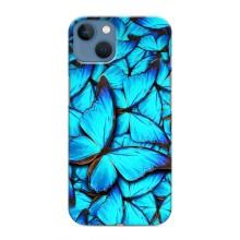 Силиконовый бампер с картинкой животных для iPhone 13 (Крылья бабочек)