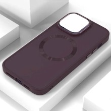 TPU чохол Bonbon Metal Style with MagSafe для Apple iPhone 14 Plus (6.7") – Бордовий
