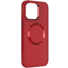 TPU чохол Bonbon Metal Style with MagSafe для Apple iPhone 14 Plus (6.7") – Червоний