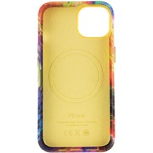 Шкіряний чохол Colour Splash with MagSafe для Apple iPhone 14 Plus (6.7") – Orange