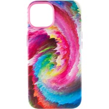 Кожаный чехол Colour Splash with MagSafe для Apple iPhone 14 Plus (6.7") – Pink