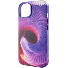 Кожаный чехол Colour Splash with MagSafe для Apple iPhone 14 Plus (6.7") – Purple