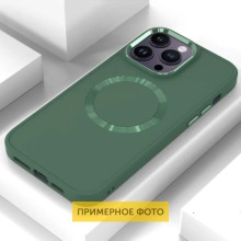 TPU чохол Bonbon Metal Style with MagSafe для Apple iPhone 14 Plus (6.7") – Зелений