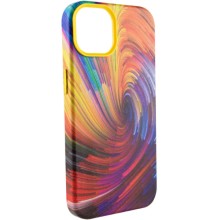 Шкіряний чохол Colour Splash with MagSafe для Apple iPhone 14 Plus (6.7") – Orange