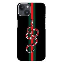 Чохли бренд ГУЧЧІ для iPhone 14 Plus (Змій Гуччі)