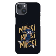 Чехлы для iPhone 14 Plus (Leo чемпион) (AlphaPrint) (Messi ПСЖ)