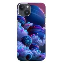 Чохли КОСМОС  на iPhone 14 Plus (Сині планети)