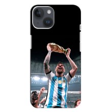 Чехлы Лео Месси Аргентина для iPhone 14 Plus (Счастливый Месси)