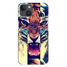 Чохли з зображенням різних тварин на iPhone 14 Plus (Яскравий Тигр)