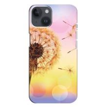 Чехол с картинкой (Стильные) для Айфон 14 Плюс - (AlphaPrint) – Одуванчик