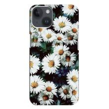 Чехол с картинкой (Стильные) для Айфон 14 Плюс - (AlphaPrint) – Ромашки