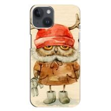 Чехлы с принтом СОВЫ для iPhone 14 Plus (Сова в шапке)
