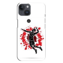 Чехлы с принтом Спортивная тематика для iPhone 14 Plus (Волейболист)