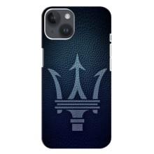 Чехлы с тематикой "Крутые машины" на iPhone 14 Plus (Лого Maserati)