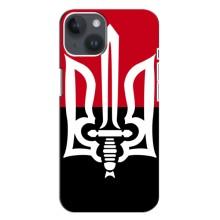 Чохли УПА (Червоно-Чорний) на iPhone 14 Plus (Герб України)