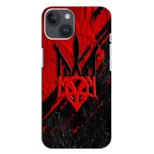 Чохли УПА (Червоно-Чорний) на iPhone 14 Plus (Герб в кольорах УПА)