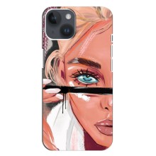 Чехол с печатью для iPhone 14 Plus - (Мода) (AlphaPrint) (Макияж)