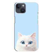 Чехол на тематику: Коты для iPhone 14 Plus (Белый кот)