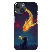 Чехол на тематику: Коты для iPhone 14 Plus (Встреча)