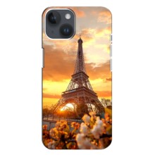 Чохол Ейфелева Вежа iPhone 14 Plus - (AlphaPrint) (Сонячня вежа)